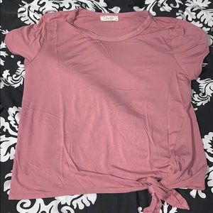 women’s tie front t-shirt